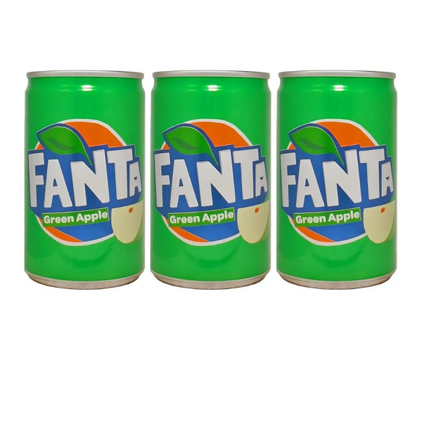Газировка Fanta Зеленое Яблоко Набор 3 шт по 150 мл Вьетнам - купить с ...