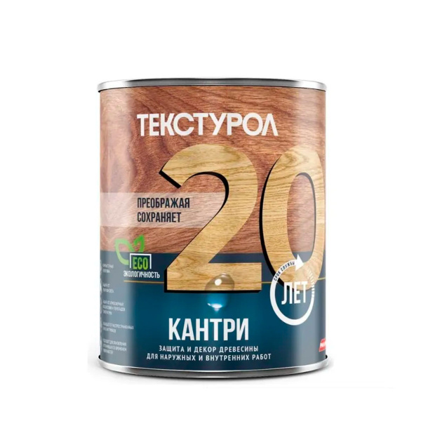 Текстурол Кантри, Кроющий антисептик-краска для дерева, Белый (база А ...