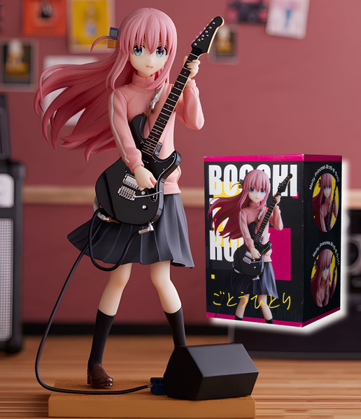 Фигурка Аниме Одинокий рокер Хитори Гото с гитарой / Bocchi the Rock ...