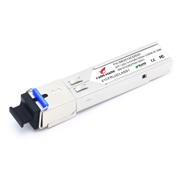 Трансивер оптический Fang Hang FH-SB3512CDS20 1G WDM 1310нм SC 20км ...