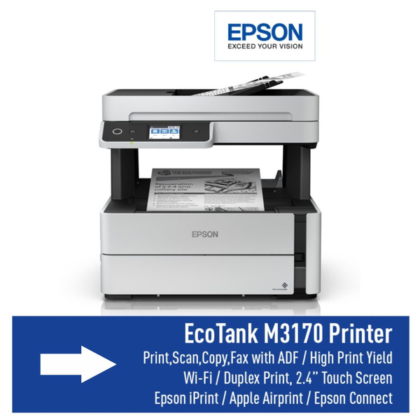 МФУ черно-белое EPSON M3170 струйное с wifi и СНПЧ купить на OZON по ...