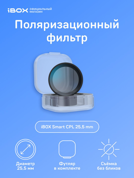 iBOX Поляризационный фильтр CPL Slim 25,5 mm для видеорегистратора ...