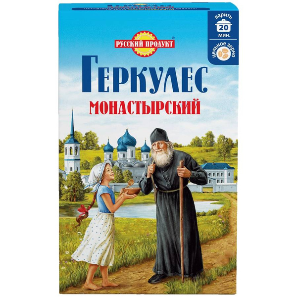 Хлопья Русский Продукт Геркулес Монастырский овсяные 500г купить на ...