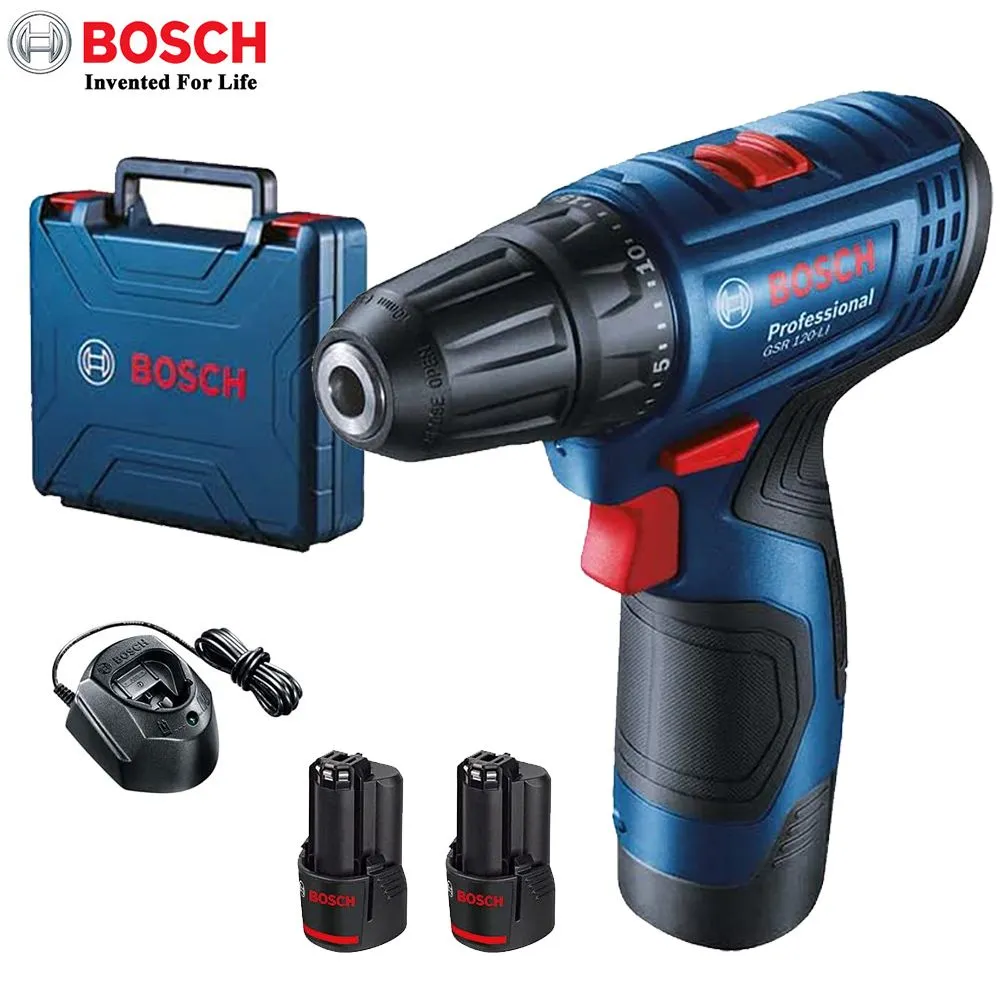 Bosch Шуруповерт GSR 120-LI, От аккумулятора, 12 В, 30 Нм, 2 АКБ