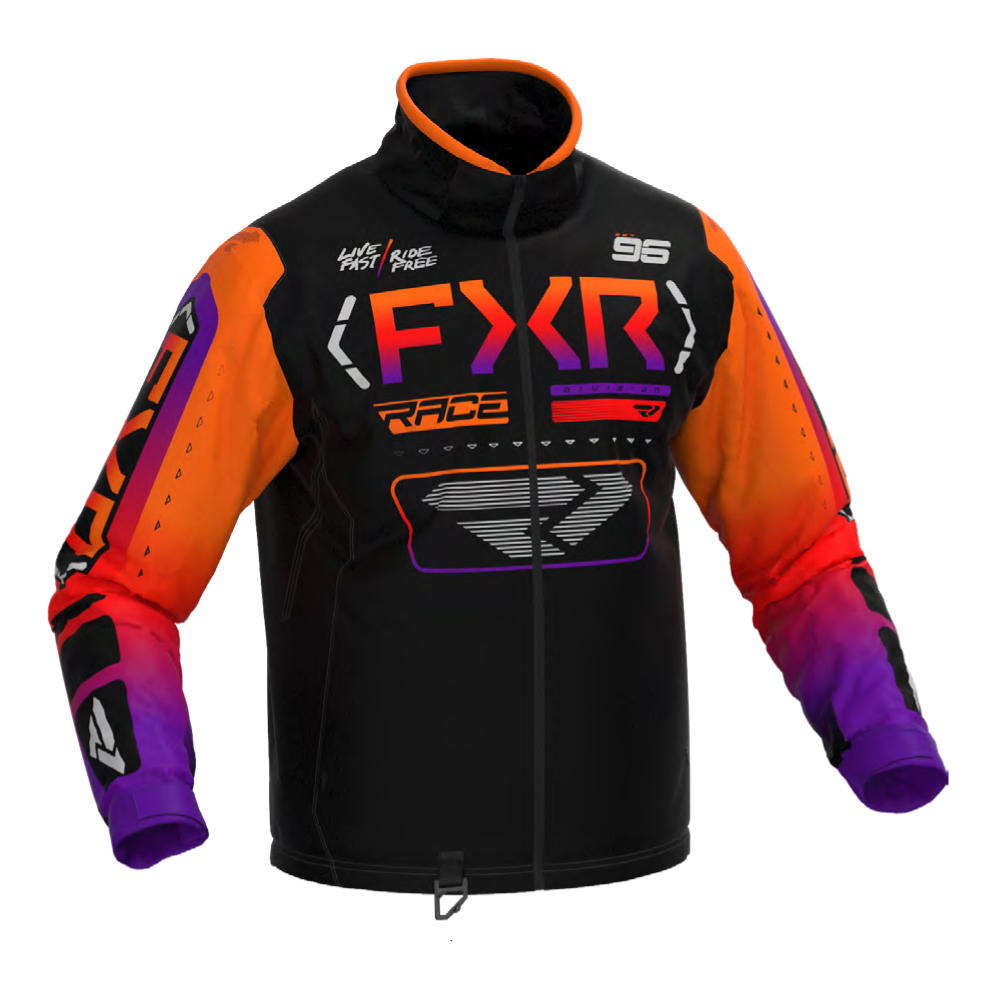 Куртка FXR Cold Cross RR с утеплителем (Black/Orange/Purple, L) (250032-3080-16)