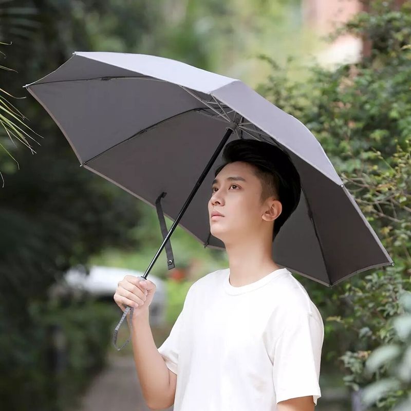 Automatic umbrella. Xiaomi Konggu серый зонт. Xiaomi Konggu Automatic Umbrella. Зонт Konggu Umbrella. Зонт Xiaomi Konggu Reverse ten Bone Automatic Lighting Umbrella с фонариком (черный).