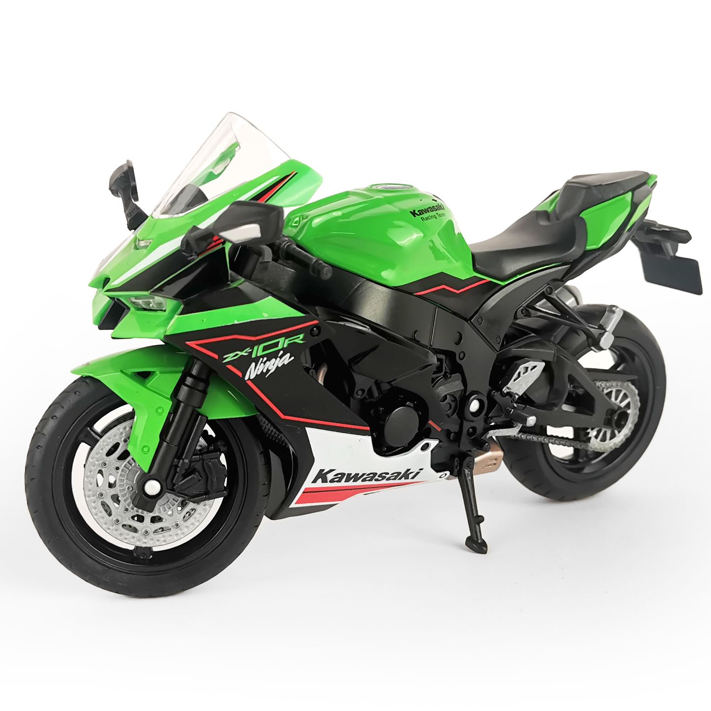 Мотоцикл WELLY 1:12 Kawasaki Ninja ZX-10R зеленый - купить с доставкой по  выгодным ценам в интернет-магазине OZON (1331143920)