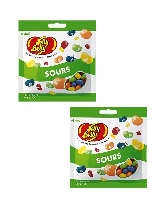 Драже жевательное Jelly Belly Кислые фрукты 70 г х 2 шт