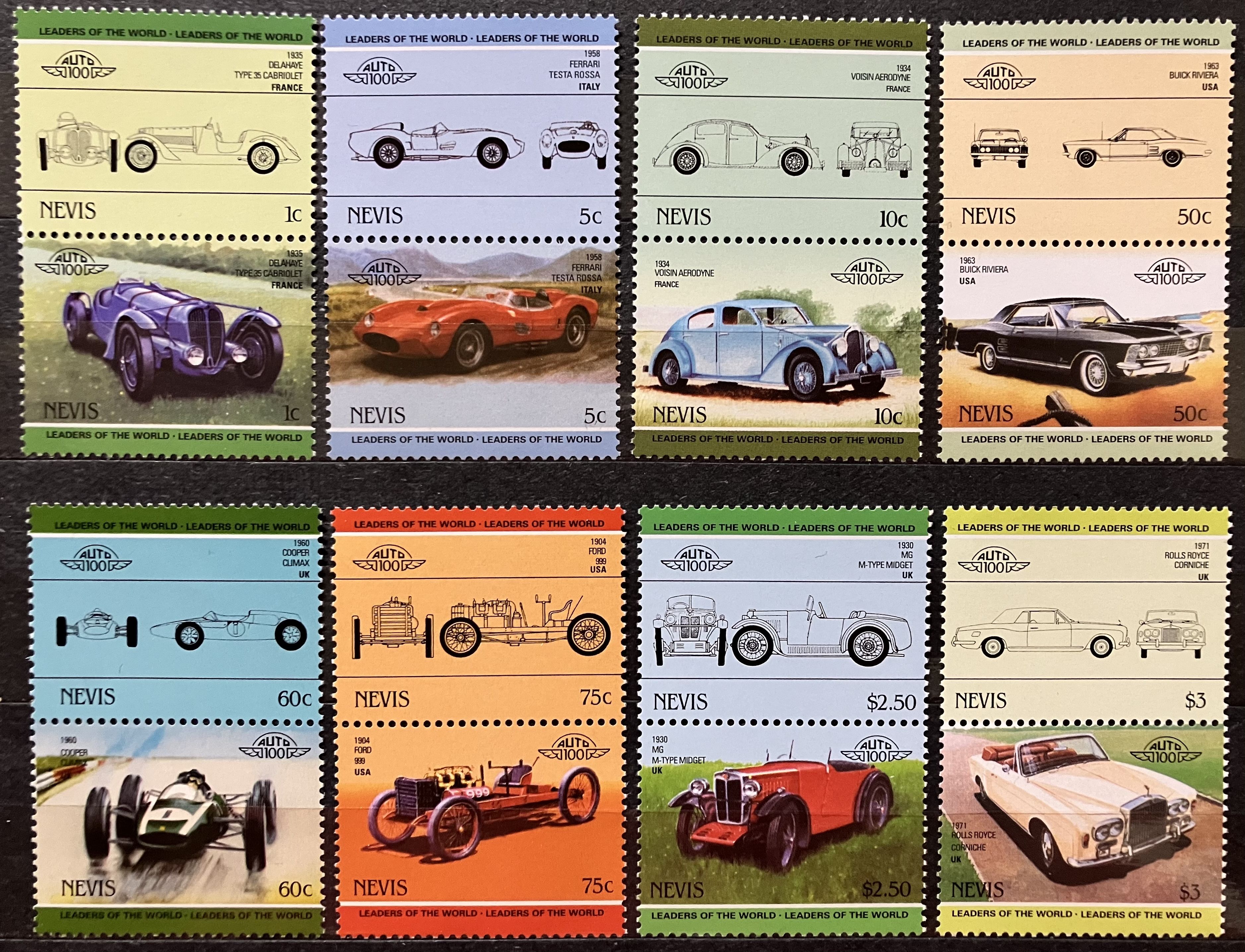 Почтовые Марки Автомобили Купить