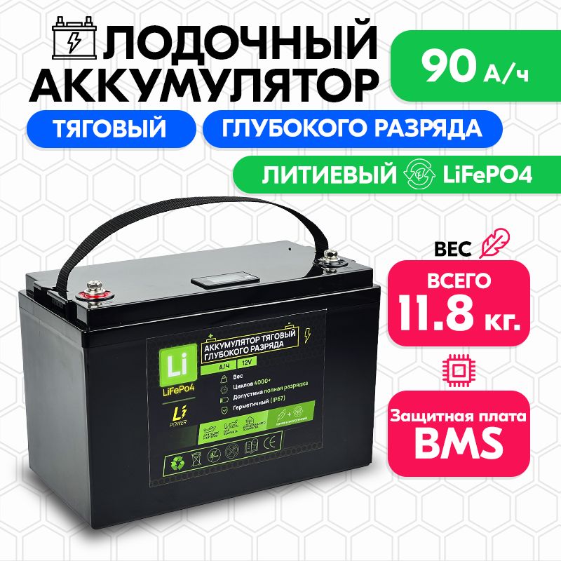 Аккумулятор для лодочного электромотора литиевый купить на OZON по ...