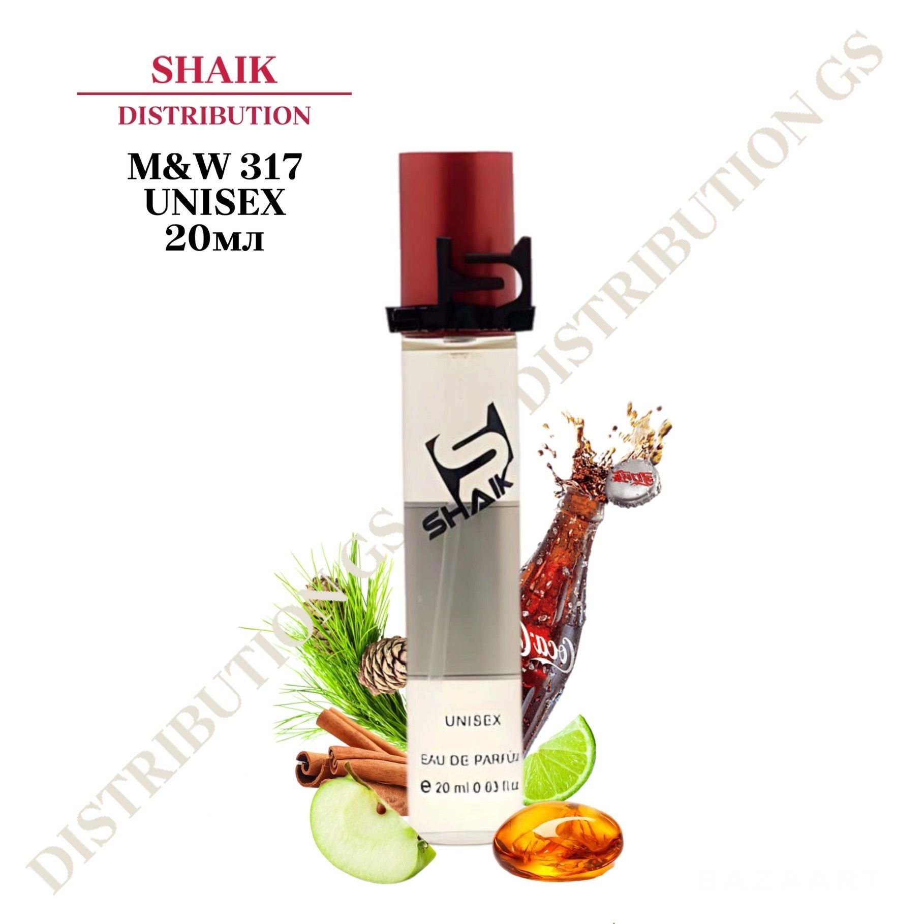 SHAIK PARIS MW 317 Woody Spicy Парфюмерная вода 20мл Unisex