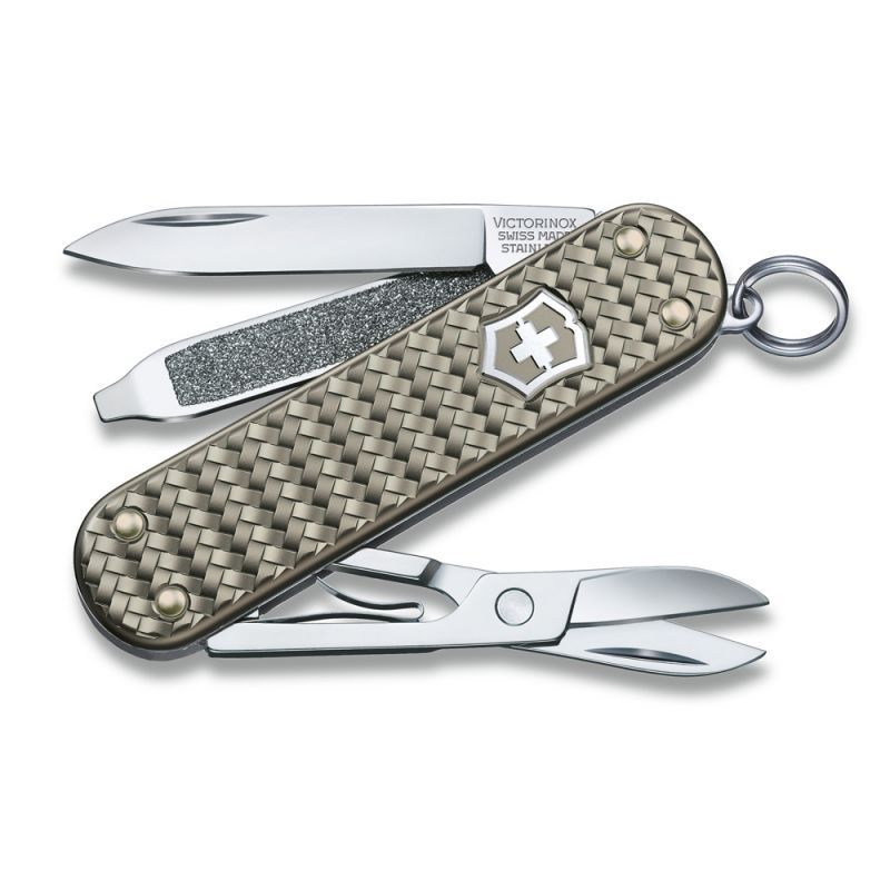 Нож-брелок Victorinox Classic SD Precious Alox "Infinite Grey", 58 мм 0.6221.4031G