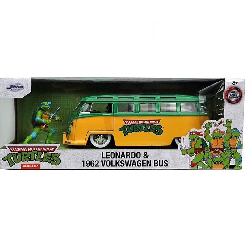 Jada Toys 1:24 Модель автомобиля,Teenage Mutant Ninja Turtles Volkswagen Bus