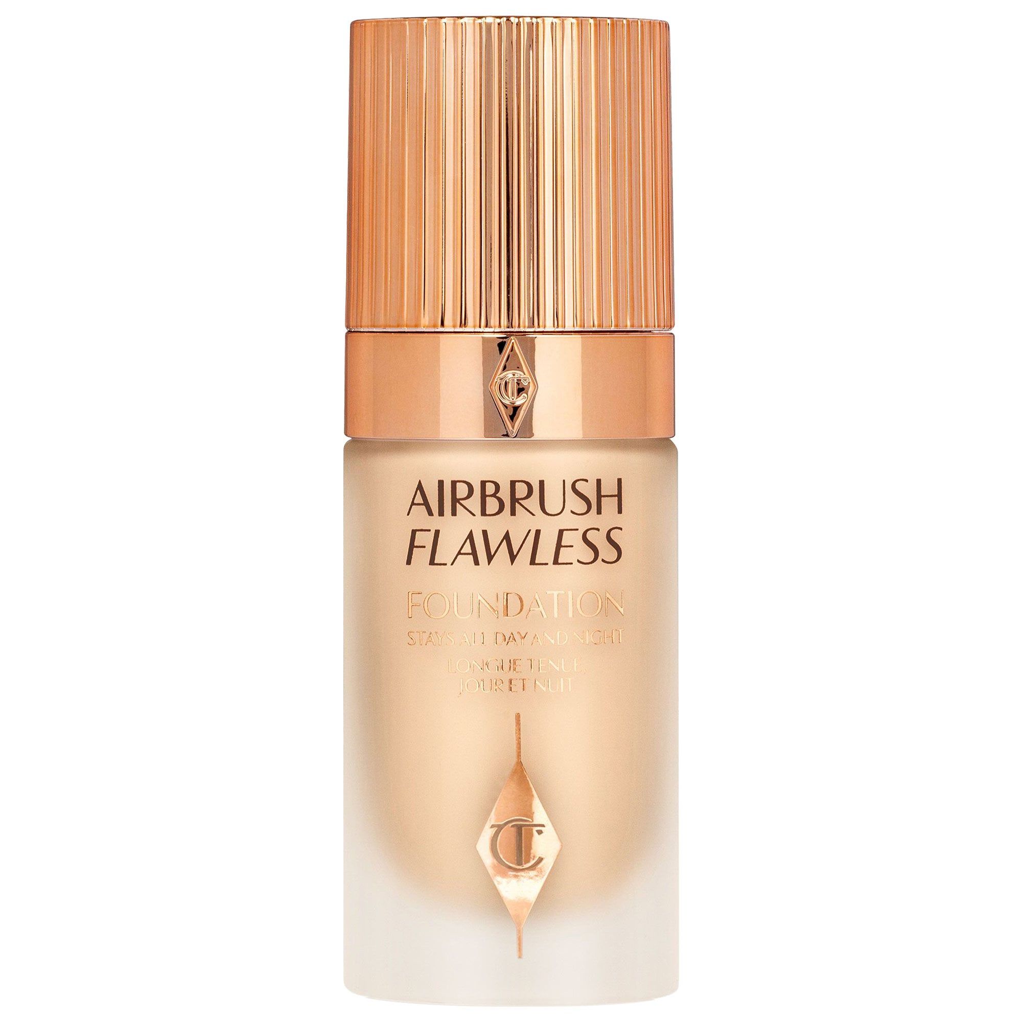 Charlotte тональный. Charlotte Tilbury Airbrush flawless Foundation. Тональный Airbrush flawless. Charlotte Tilbury тональный крем.