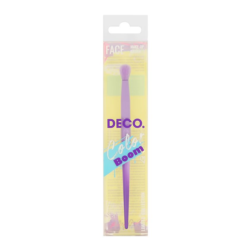 Кисть для нанесения и растушевки теней DECO. COLOR BOOM синтетическая круглая купить на OZON по низкой цене (1442845383)