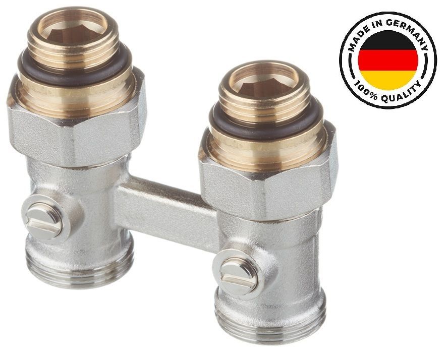 Мультифлекс для радиатора прямой / узел нижнего подключения G 1/2" xG 3/4" Germany 12407271001