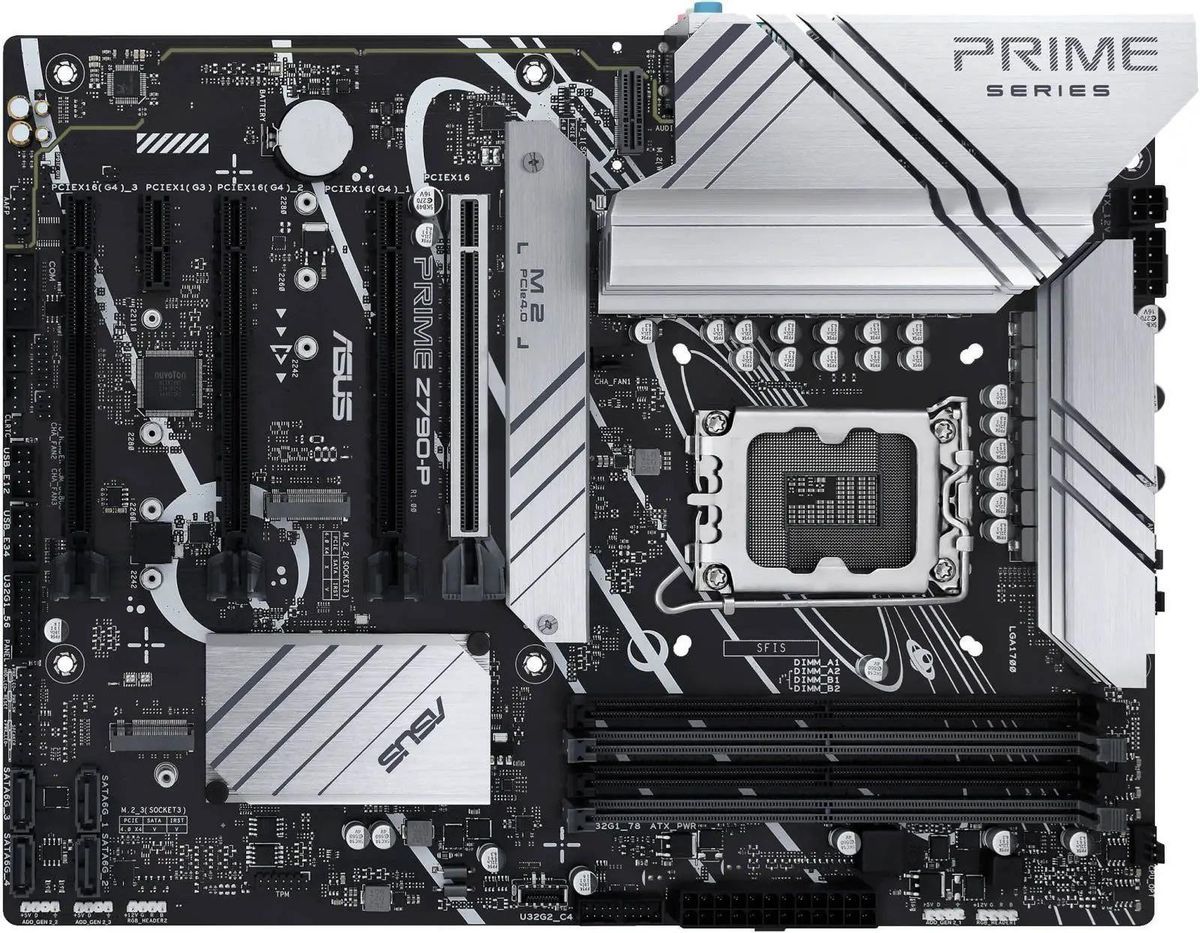 Материнская плата ASUS PRIME Z790-P (LGA1700, Intel Z790, DDR5, 192 ГБ, PCIE 5.0), 90MB1CK0-M1EAY0