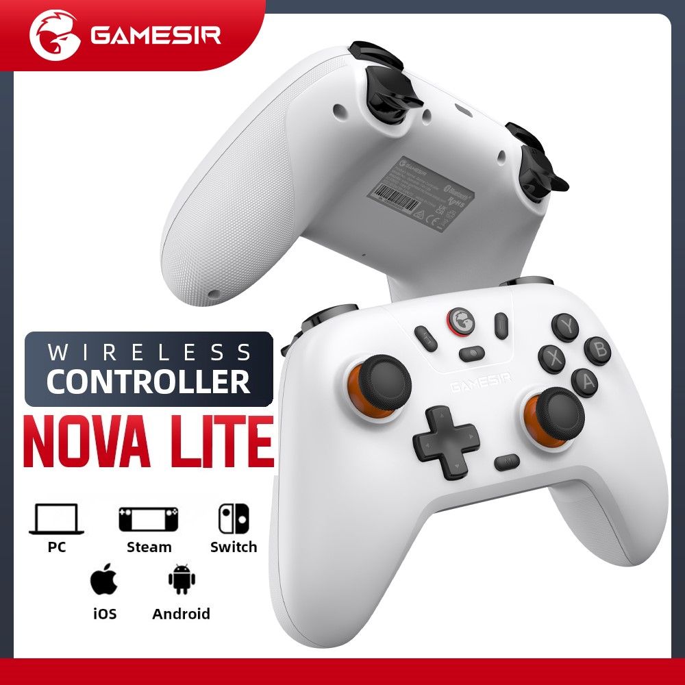 GameSirT4NovaLiteБеспроводнойконтроллерBluetoothГеймпадсэффектомХолладляNintendoSwitchiPhoneAndroidPhonePC