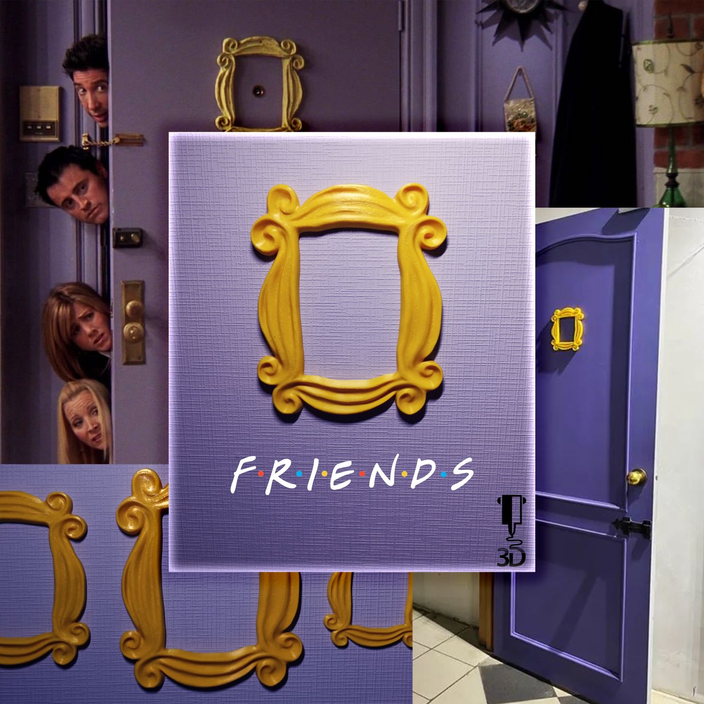 ЖелтаярамкаизсериалаДрузьяFriends18х21см