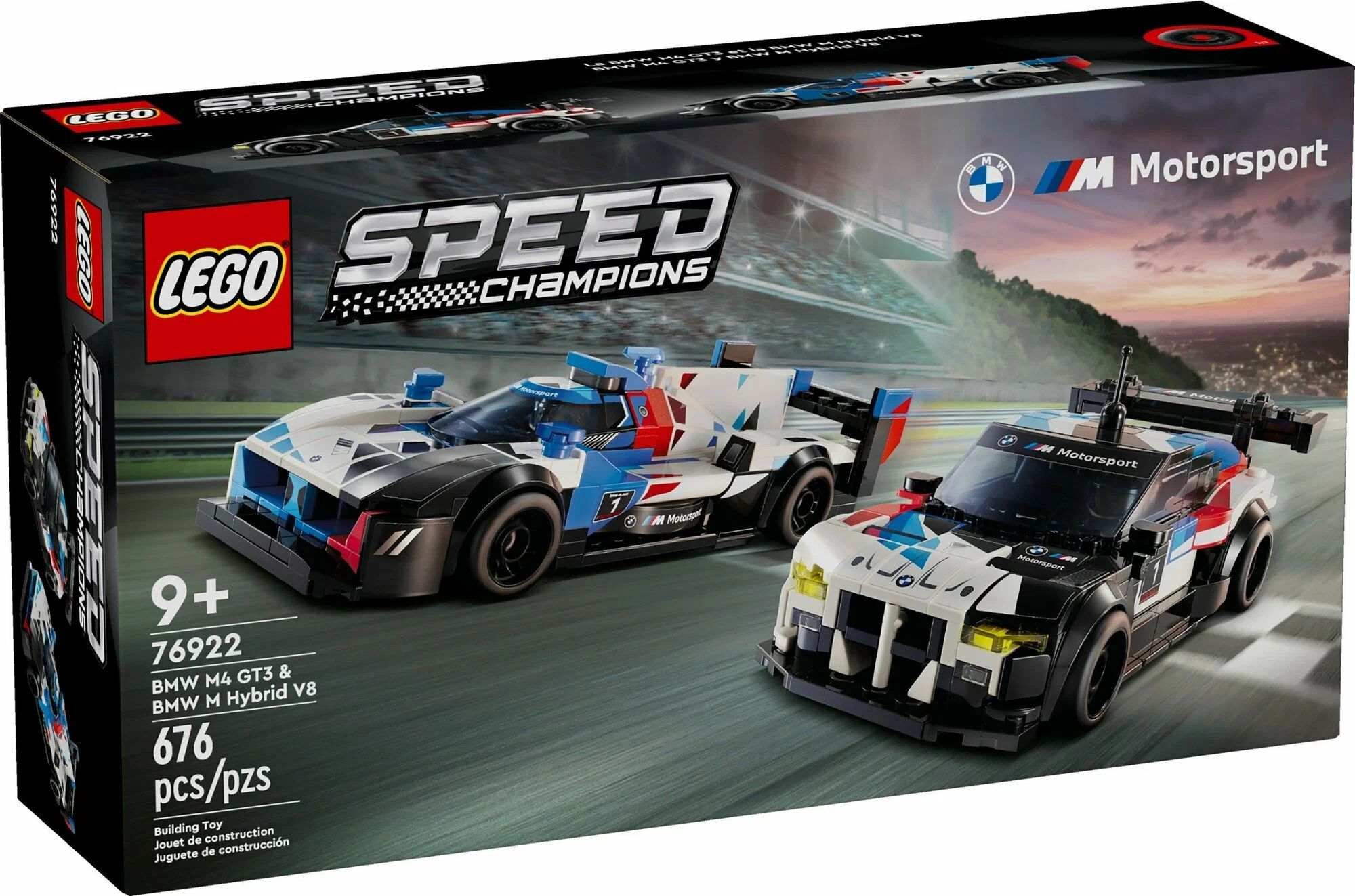 Конструктор LEGO Speed Champions 76922 Гоночные автомобили BMW M4 GT3 и BMW  M Hybrid V8 - купить с доставкой по выгодным ценам в интернет-магазине OZON  (1506680766)