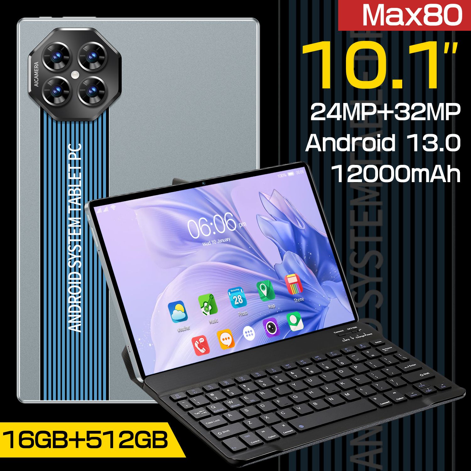 LenovoПланшетU54CMy,10.1"16ГБ,серый