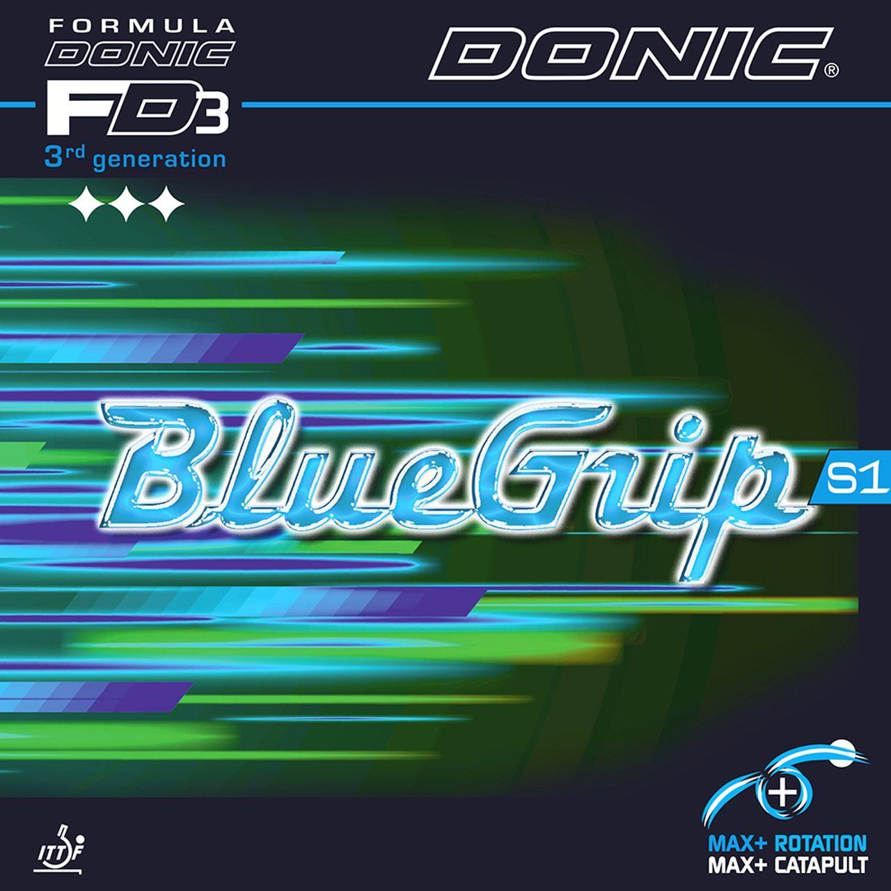 Накладка DONIC BlueGrip S1,черная, max