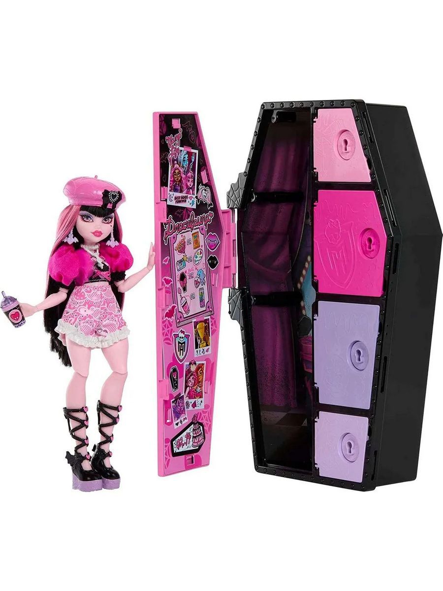 Кукла Monster High Skulltimate Secrets Series 1 Draculaura HKY60