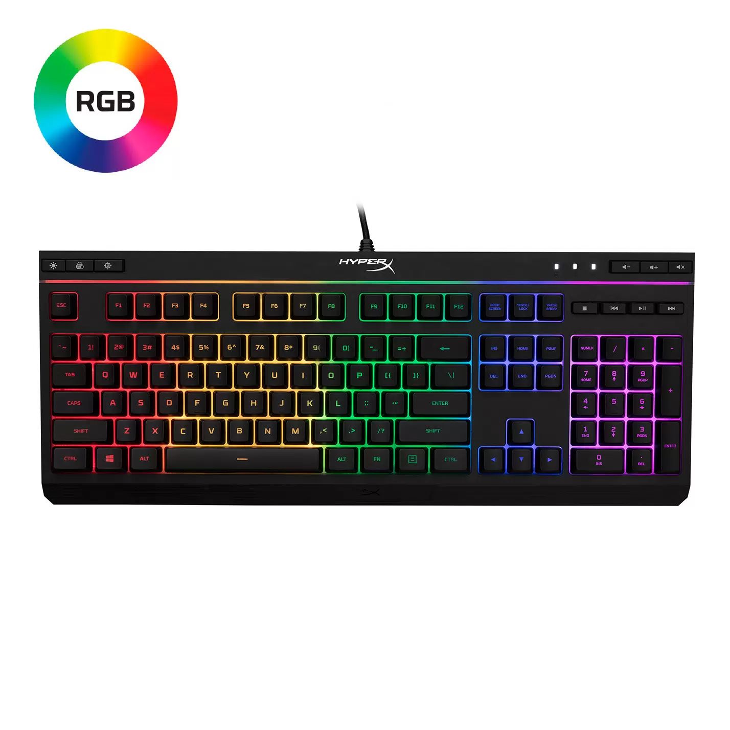 ПроводнаяигроваяклавиатураHyperXAlloyCoreBlack(HX-KB5ME2-US).Уцененныйтовар