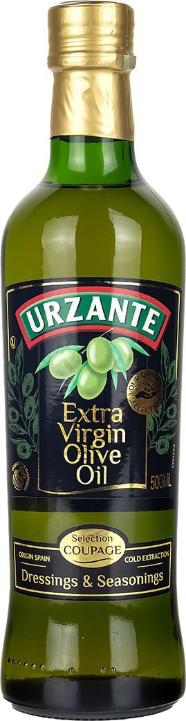 Масло оливковое Urzante Extra Virgin нерафинированное, высшего сорта, первого холодного отжима, 500 мл