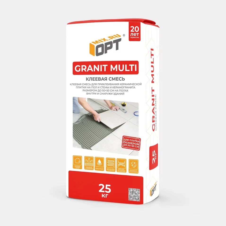 OPT-MIX Клей для плитки Клей для плитки OPT Granit Multi 25 кг 25 кг