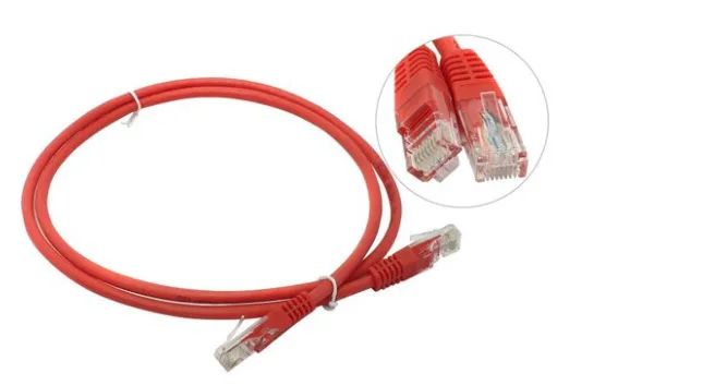 NEOMAX Кабель для интернет-соединения RJ-45/RJ-45, 1 м, красный