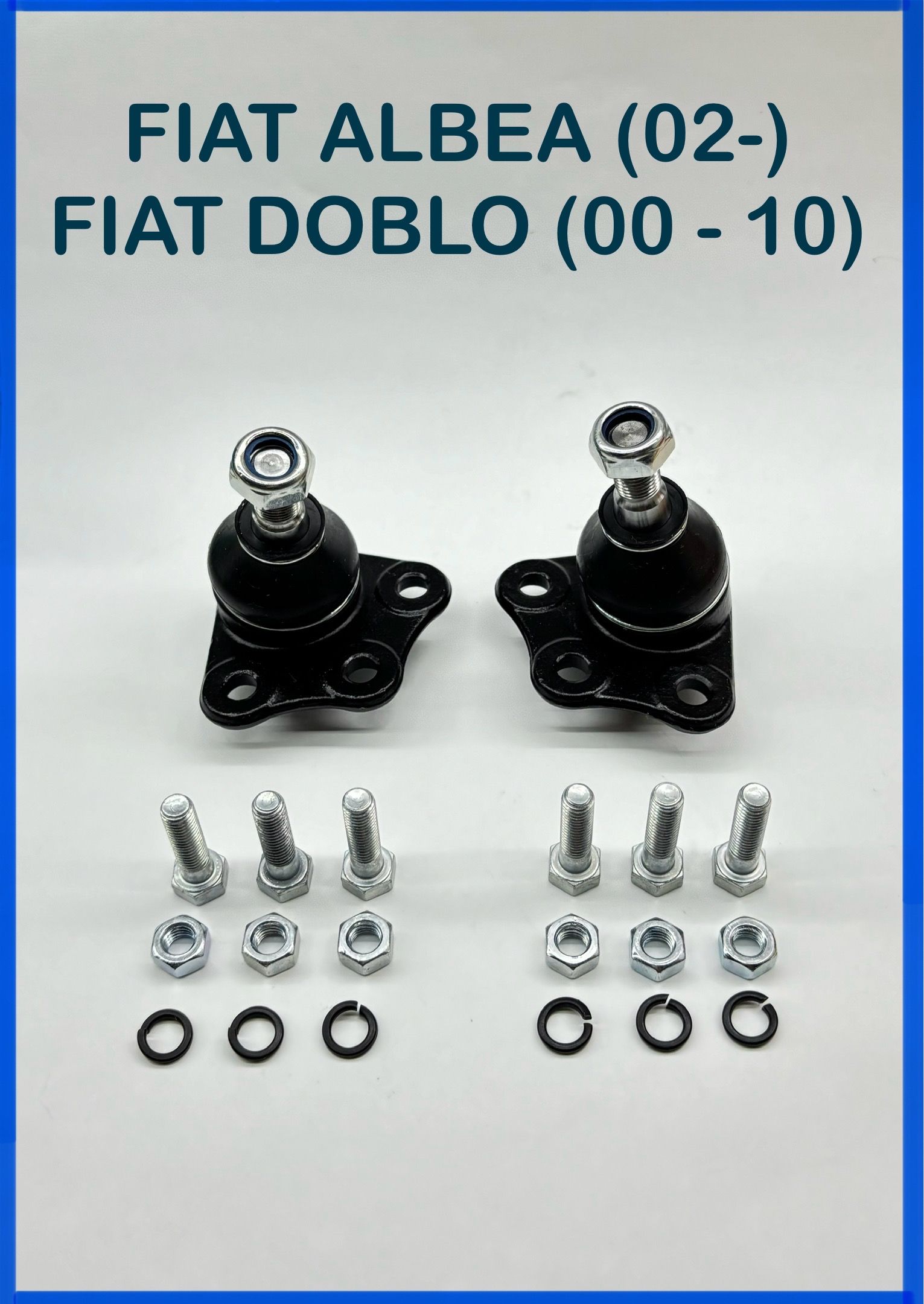 Шаровые на FIAT ALBEA (02-) / FIAT DOBLO (00 - 10) комплект 2 штуки с крепежом.