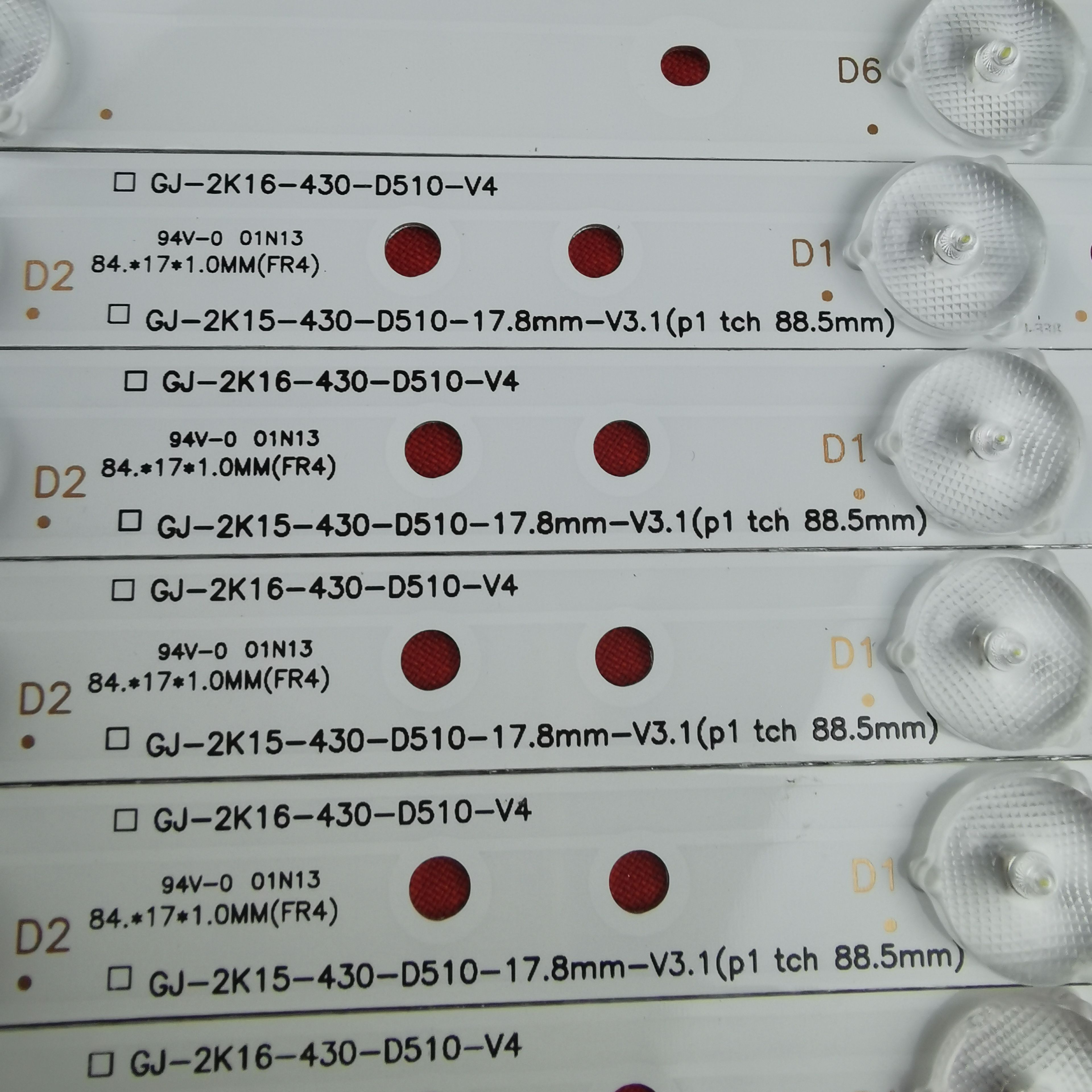Подсветка для LG 43LJ500V, PHILIPS 43PUT6101/60, BDM4350, 43PUS6401/12, 43PUT4900/12, 43PUS6501/12; GJ-2K16-430-D510-V4