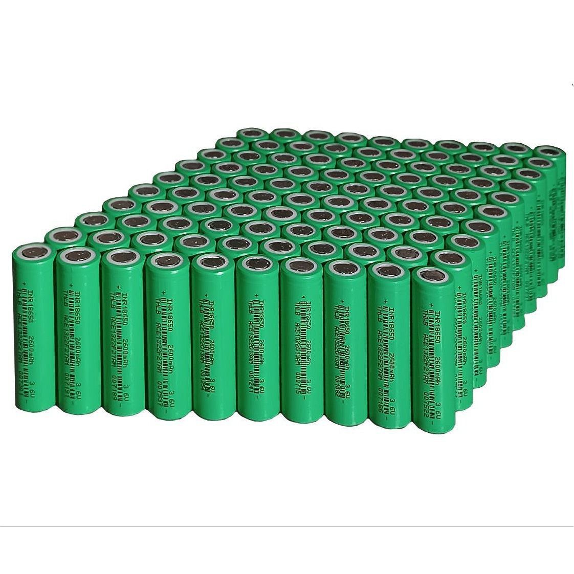 АккумуляторTHLBINR18650Li-ionвысокотоковый,емкость2600mAh3.6V100шт.