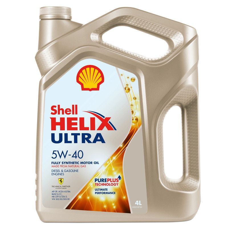 FQ SheII Helix Ultra 5W-40 Масло моторное, Синтетическое, 4 л