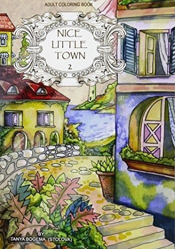 Adult Coloring Book: Nice Little Town 2