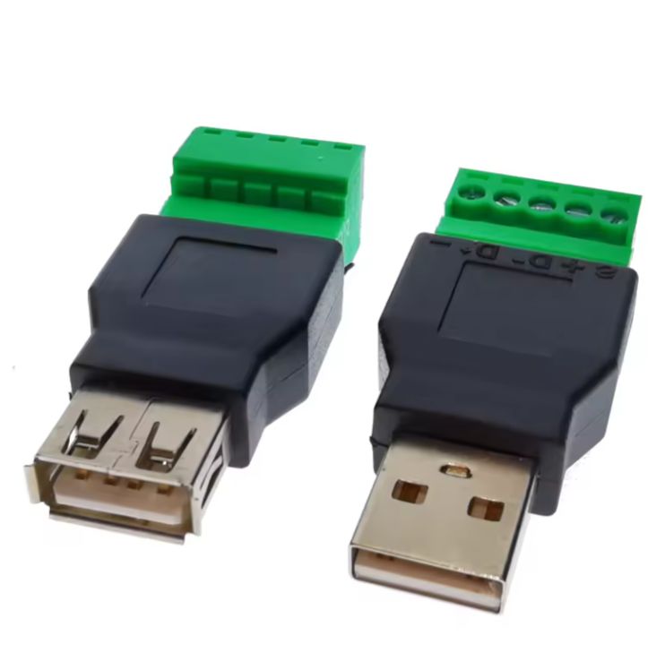 ПереходникUSB-клеммнаяколодкавинтовая