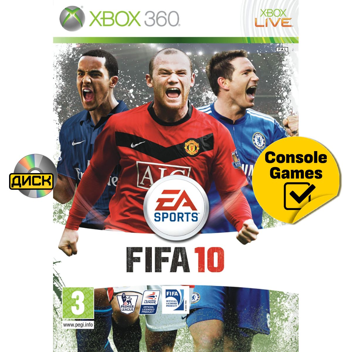 Xbox 360 FIFA 10 (русская версия). Товар уцененный