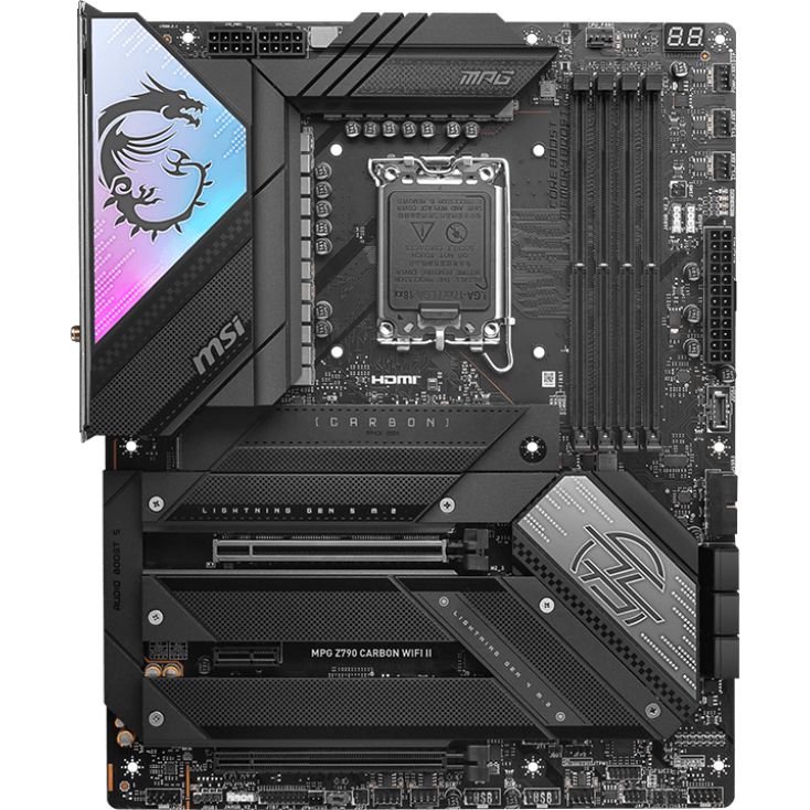 МатеринскаяплатаMSIMPGZ790CARBONWIFIII(LGA1700,IntelZ790,192ГБ,PCIE5.0)