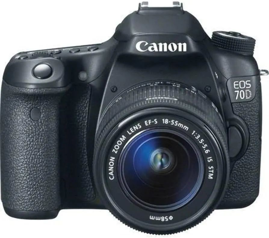 Canon Компактный фотоаппарат фотоаппарат Canon 70D kit 18-55mm STM, черный