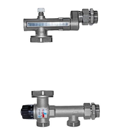 Насосно-смесительный узел с термостатическим клапаном 20-55C, без насоса SDG-0120-005010