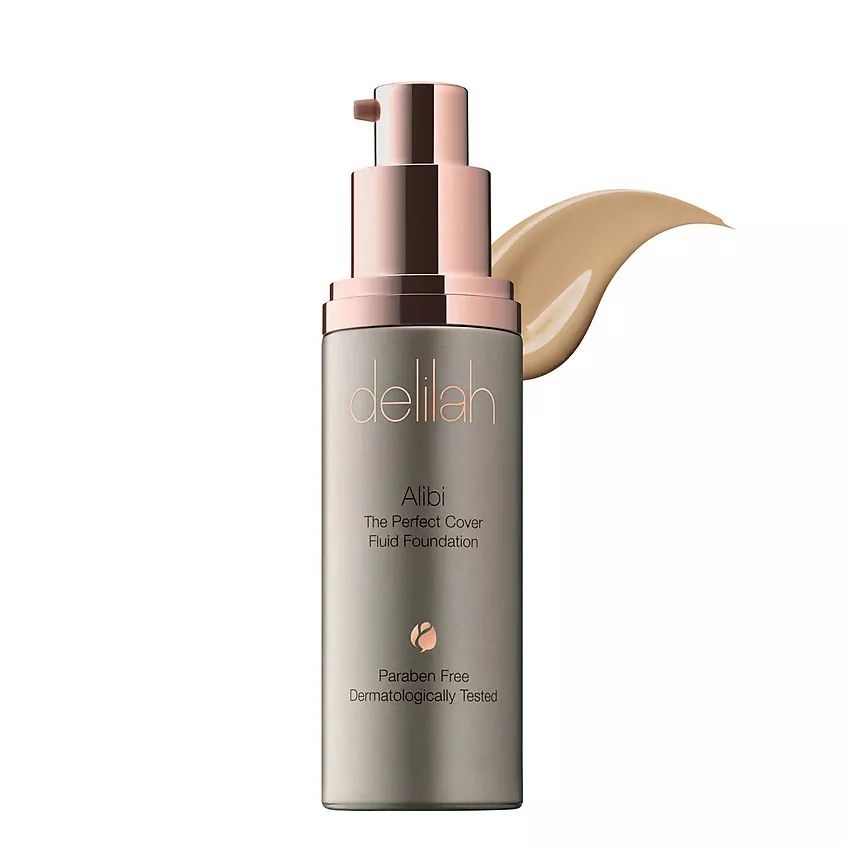 DELILAH Alibi The Perfect Cover Fluid Foundation - Bamboo - 30 мл - тональный флюид для лица Delilah
