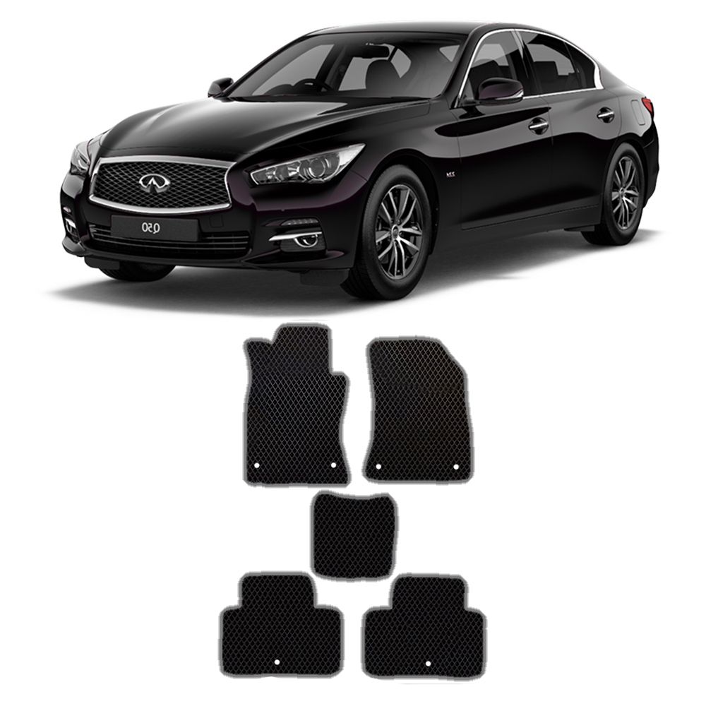 Коврики автомобильные из EVA в салон для Infiniti Q50 V37 Инфинити Ку50 В37 ( 2013 2014 2015 2016 2017 г.в)