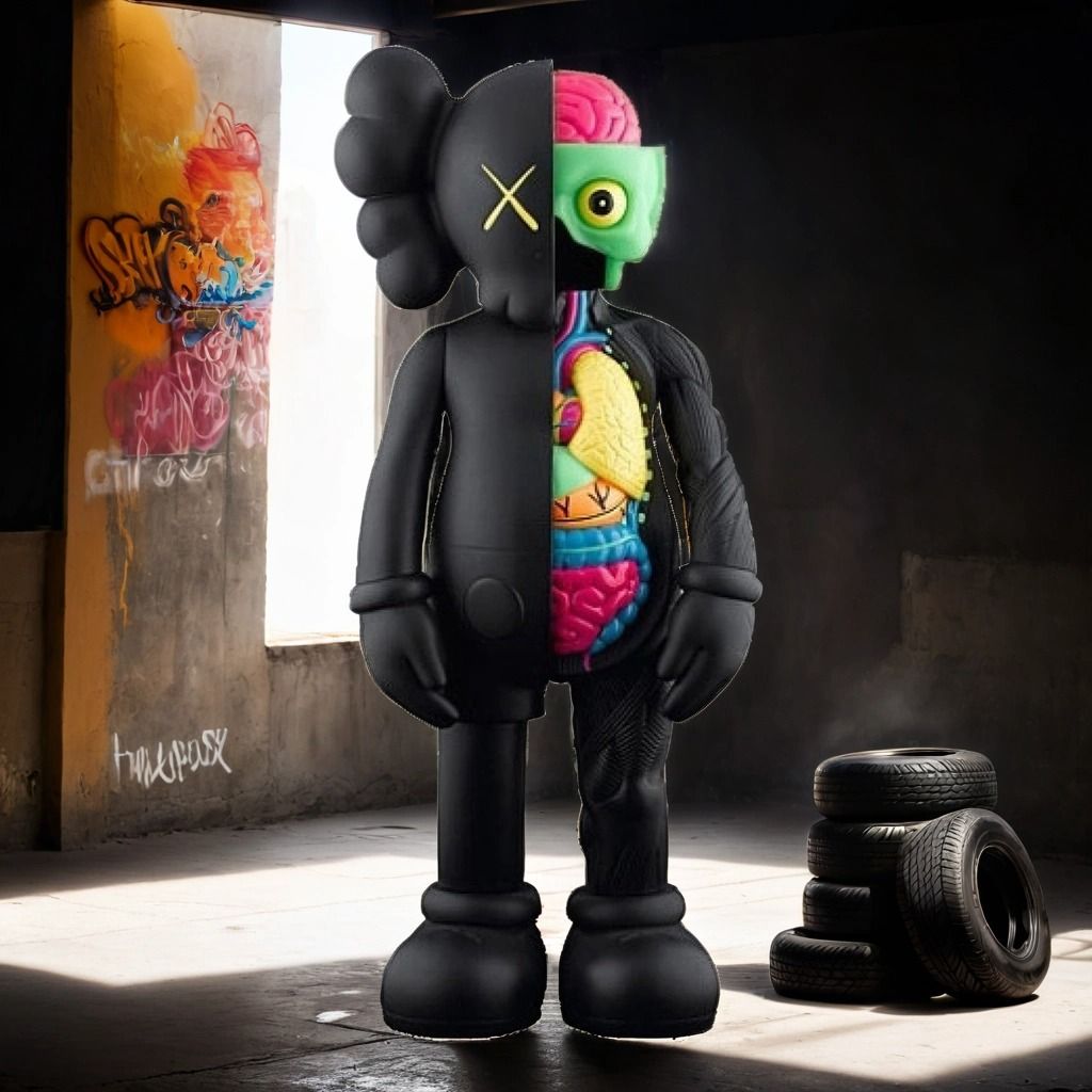 КоллекционнаяфигуркаKAWS20см/KAWSCOMPANIONBLACKOPENEDITION20см