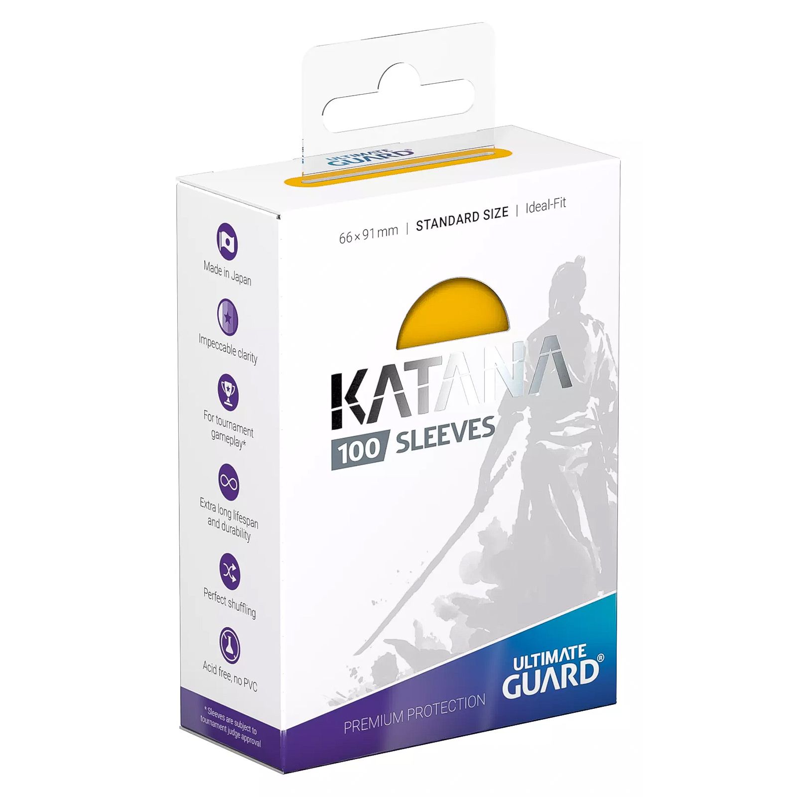 Ultimate protector. 100 ultimate guard katana sleeves (red). katana guard.
