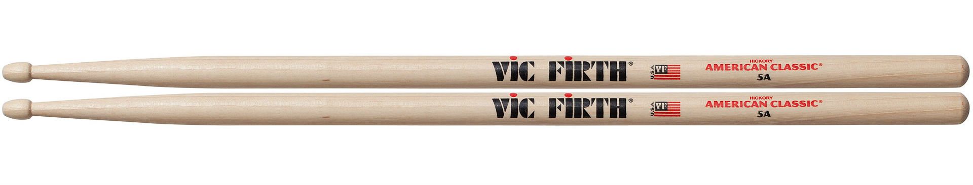 VIC FIRTH American Classic 5A барабанные палочки, орех, деревянный наконечник