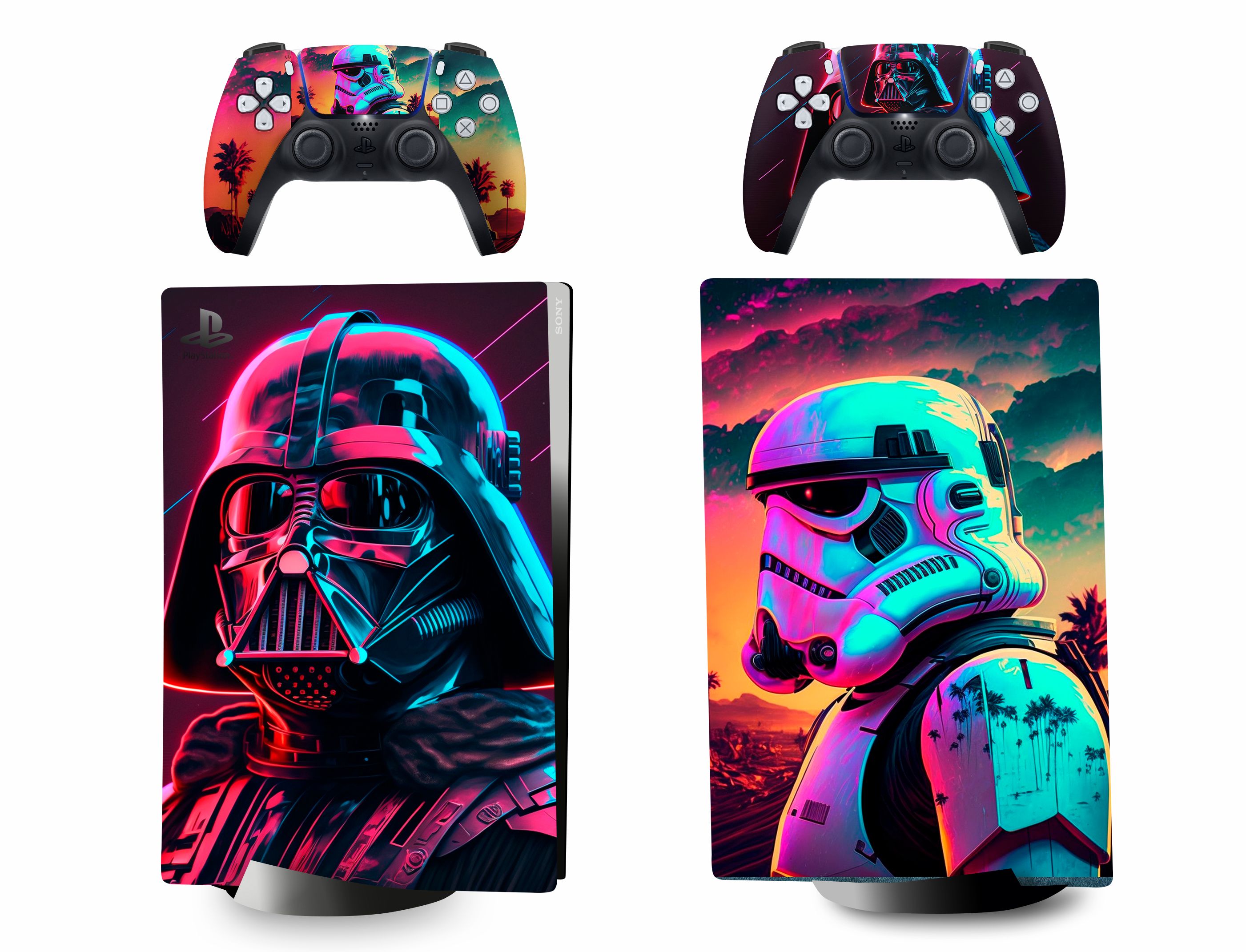 НаклейкаStarWarsзащитнаядляSonyPlayStation5DigitalEditionполныйкомплект