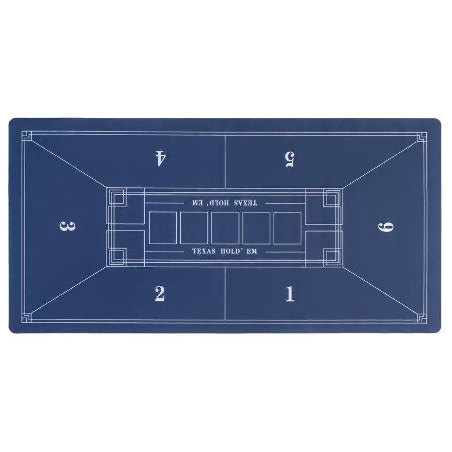 Сукно для покера, прорезиненное, 120 х 60 см, толщина 3 мм, синее