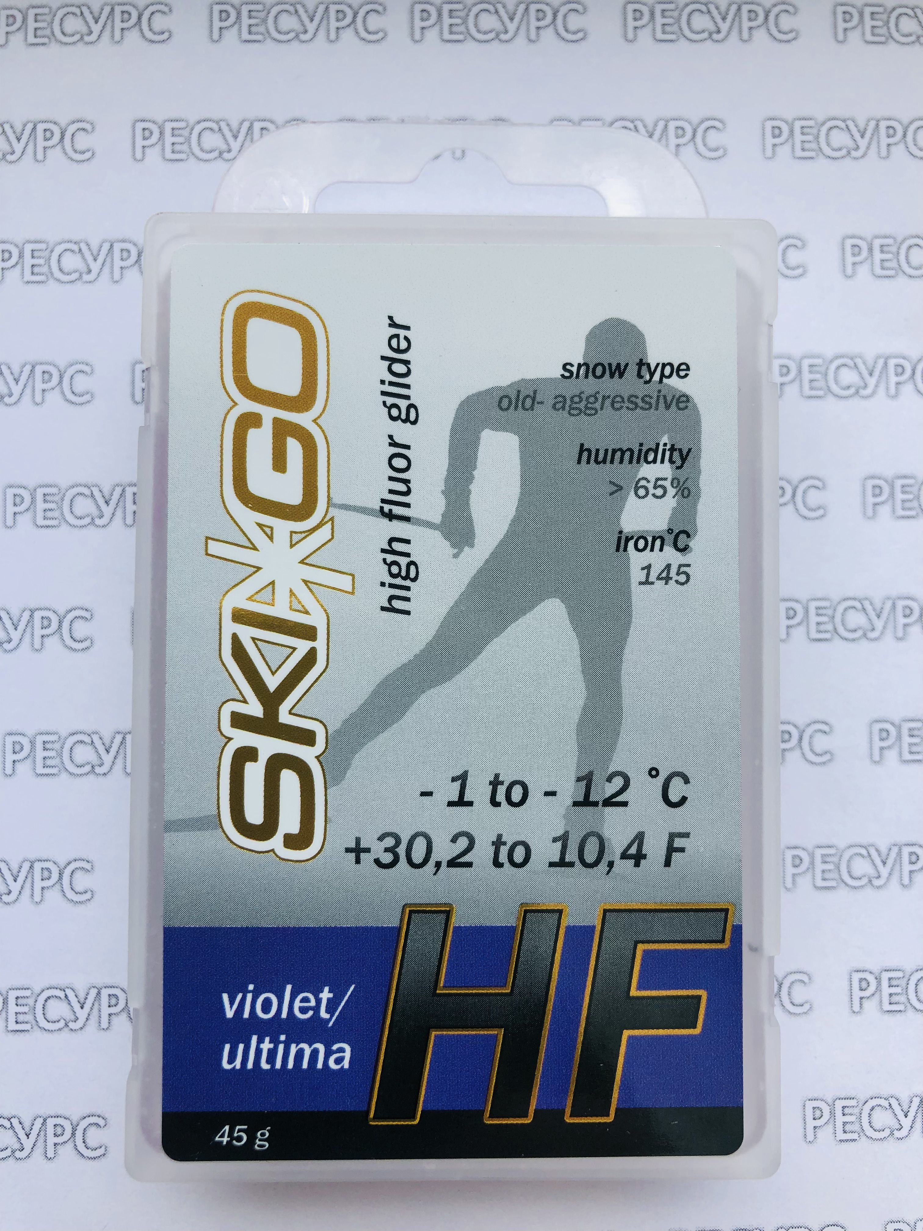 Парафин SkiGo HF Violet/Ultima -1-12 45g