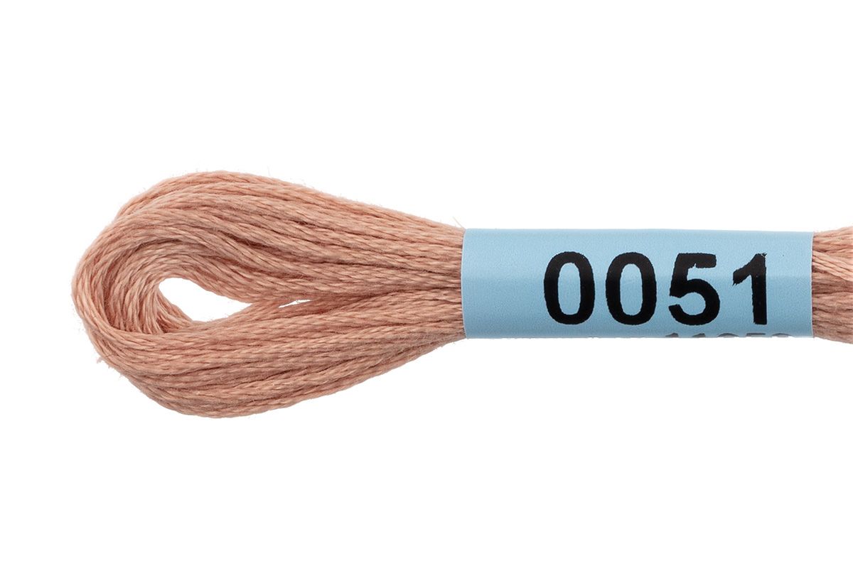 Мулине GAMMA нитки для вышивания 4 шт. по 8 м., 0051 серо-розовый